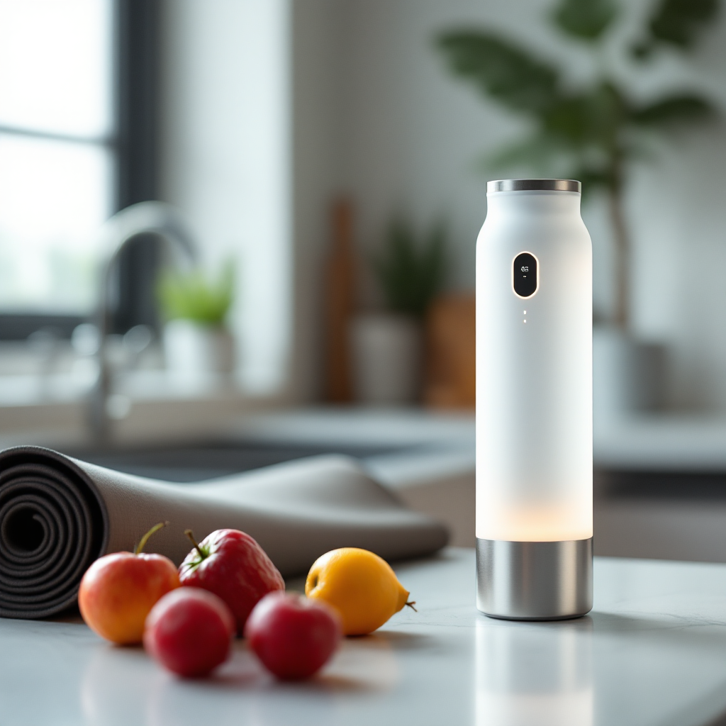 The ActivHydration bottle in a kitchen